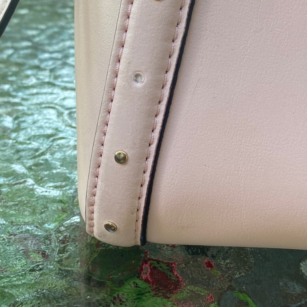 Kate Spade Pink Studded Satchel Tote Crossbody - Picture 12 of 16